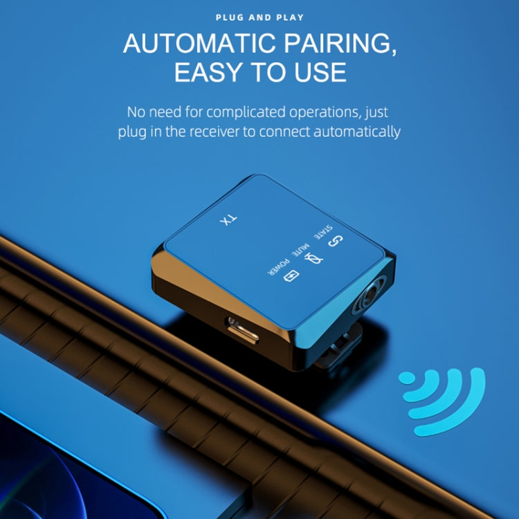 AP009 Wireless One to Two Lavalier Microphone with 3 in 1 Receiver(Black) - Microphone by PMC TechLife | Online Shopping South Africa | PMC TechLife | Buy Now Pay Later Mobicred