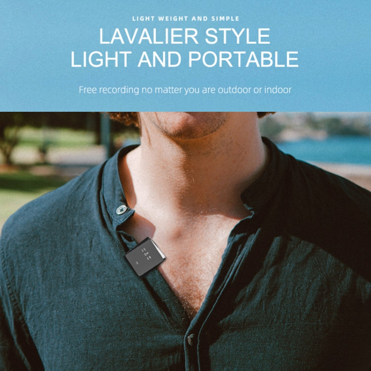 AP009 Wireless One to Two Lavalier Microphone with 3 in 1 Receiver(Black) - Microphone by PMC TechLife | Online Shopping South Africa | PMC TechLife | Buy Now Pay Later Mobicred