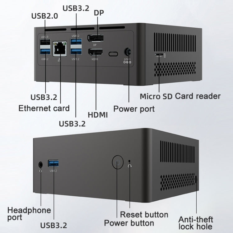 Jumper N305Hi Mini PC, Intel Alder Lake-N i3-N305 Octa-core 3.8GHz, RAM: 16GB, ROM: 512GB(EU Plug) - free shipping - PMc TechLife - Order now!