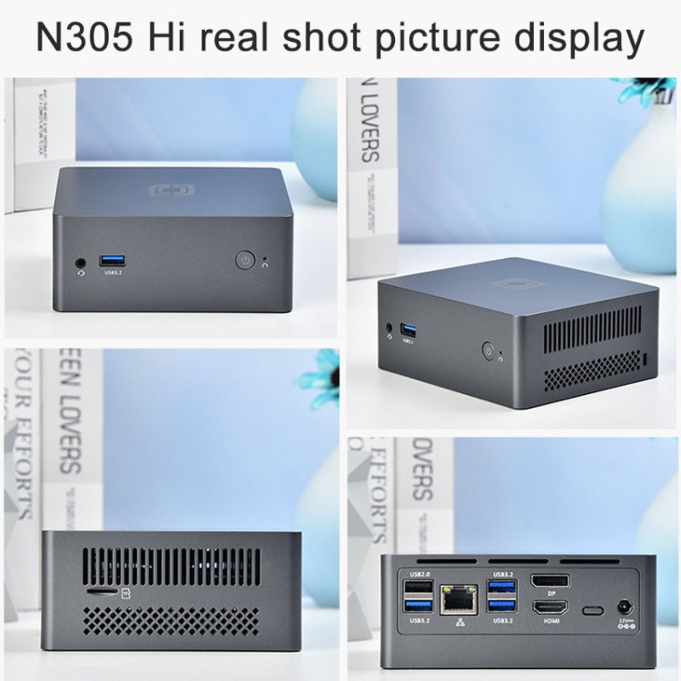 Jumper N305Hi Mini PC, Intel Alder Lake-N i3-N305 Octa-core 3.8GHz, RAM: 16GB, ROM: 512GB(EU Plug) - free shipping - PMc TechLife - Order now!