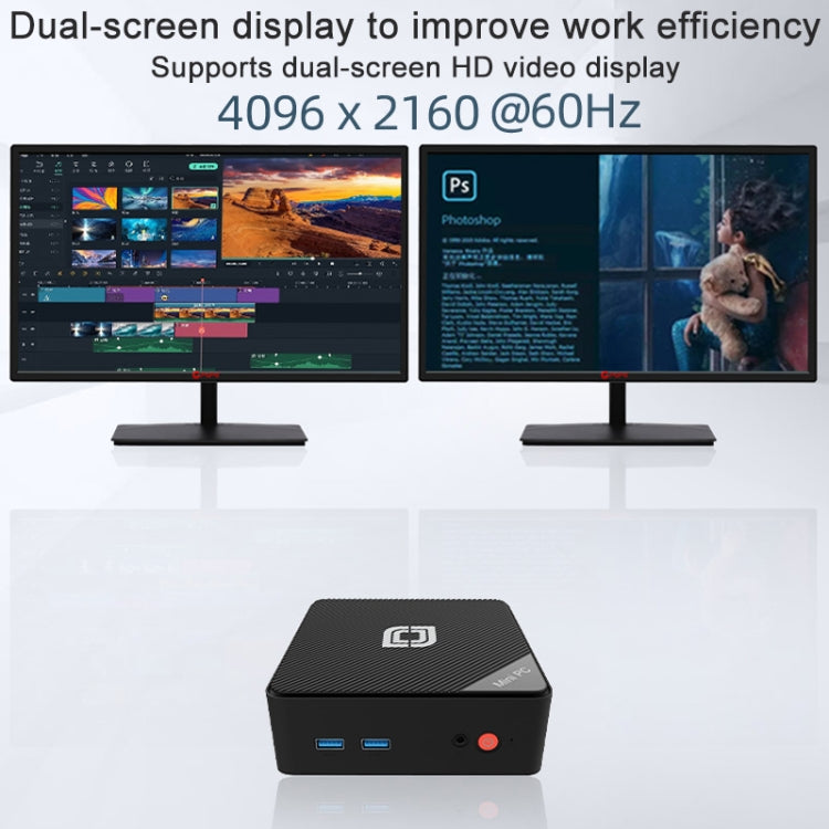 Jumper N100 II Mini PC, Intel 12th Generation Alder Lake-N N100 Quad-core 3.4GHz, RAM: 8GB, ROM: 256GB, Support HDMI(US Plug) - free shipping - PMc TechLife - Order now!