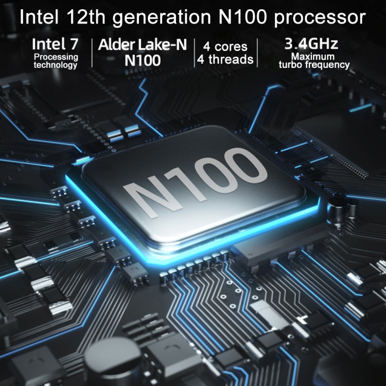 Jumper N100 II Mini PC, Intel 12th Generation Alder Lake-N N100 Quad-core 3.4GHz, RAM: 8GB, ROM: 256GB, Support HDMI(US Plug) - free shipping - PMc TechLife - Order now!