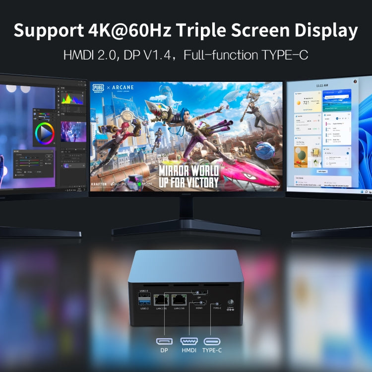 Jumper N305 Mini PC, Intel Alder Lake-N N305 Octa-core 3.8GHz, RAM: 16GB, ROM: 512GB(US Plug) - free shipping - PMc TechLife - Order now!
