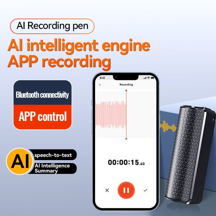 Q70A Magnetic Noise Reduction Voice Recording Pen Support APP Control, Memory:64GB(Black) - Recording Pen by PMC TechLife | Online Shopping South Africa | PMC TechLife | Buy Now Pay Later Mobicred