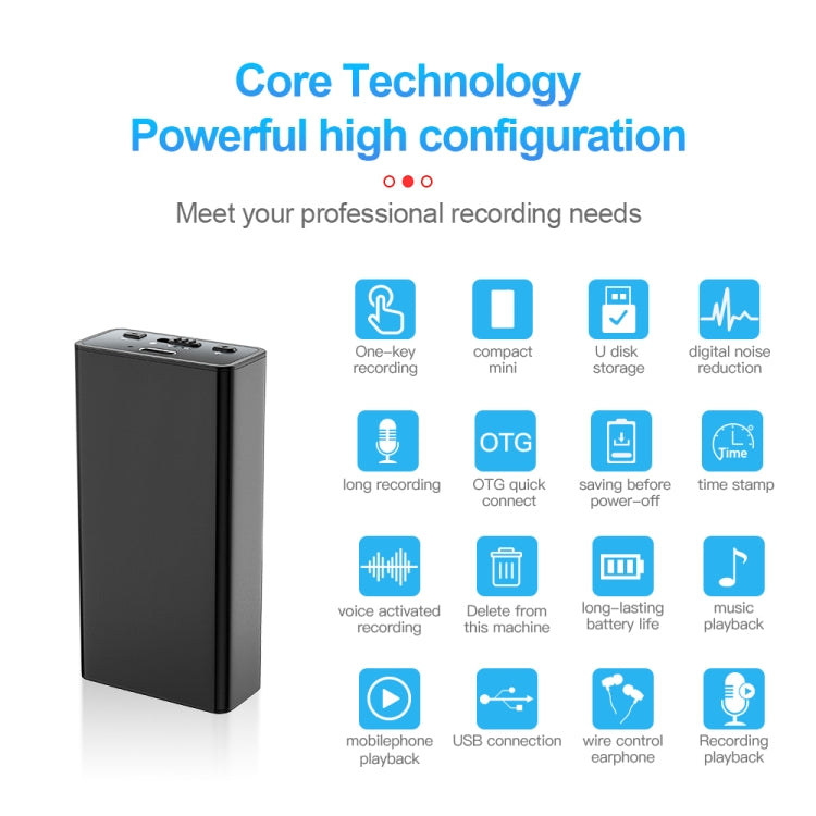 Q65 Long-lasting Magnetic Intelligent Voice Recording Pen, Memory:16GB(Black) - free shipping - PMC TechLife - Order now!