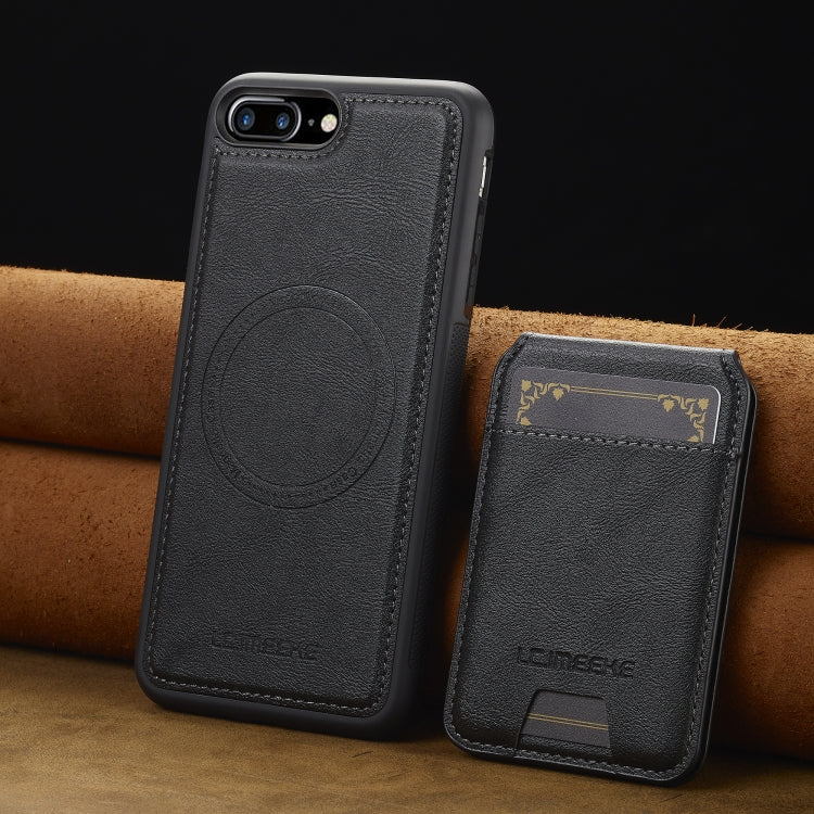 For iPhone SE 2024 LC.IMEEKE L3 Series Detachable RFID Card Bag Magsafe Phone Case(Black) - free shipping - PMC TechLife - Order now!