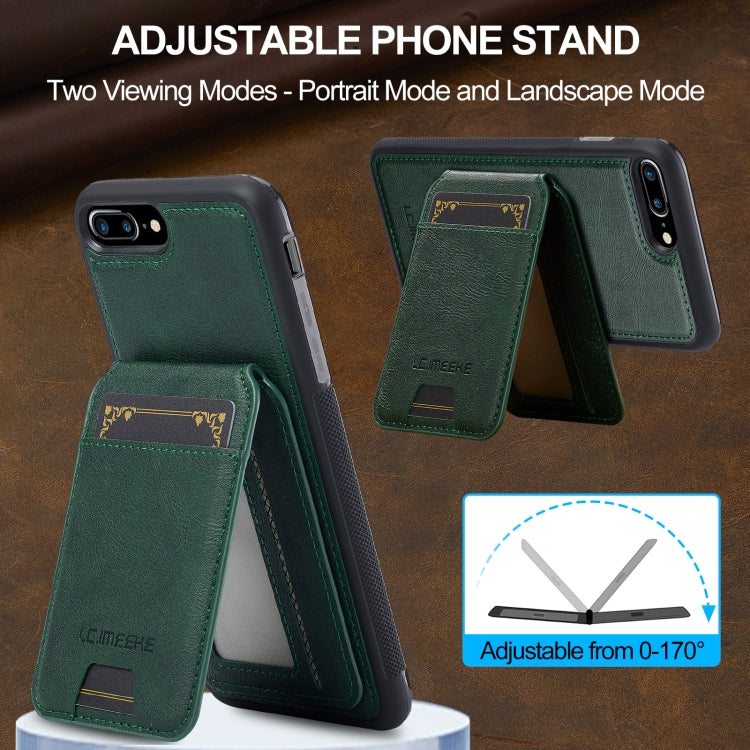 For iPhone SE 2024 LC.IMEEKE L3 Series Detachable RFID Card Bag Magsafe Phone Case(Green) - free shipping - PMC TechLife - Order now!