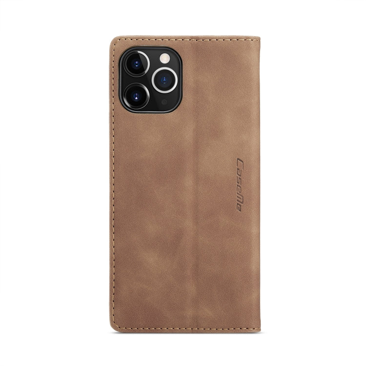 For iPhone 12 Pro Max CaseMe-013 Multifunctional Retro Frosted Horizontal Flip Leather Case with Card Slot & Holder & Wallet(Brown) - iPhone 12 Pro Max Cases by CaseMe | Online Shopping South Africa | PMC Jewellery | Buy Now Pay Later Mobicred