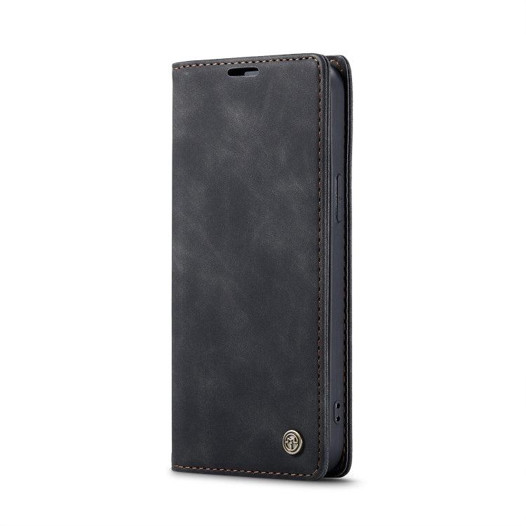 For iPhone 12 / 12 Pro CaseMe-013 Multifunctional Retro Frosted Horizontal Flip Leather Case with Card Slot & Holder & Wallet(Black) - iPhone 12 / 12 Pro Cases by CaseMe | Online Shopping South Africa | PMC Jewellery | Buy Now Pay Later Mobicred