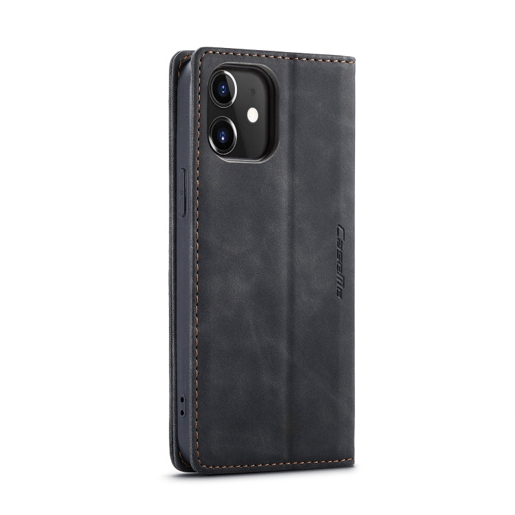 For iPhone 12 / 12 Pro CaseMe-013 Multifunctional Retro Frosted Horizontal Flip Leather Case with Card Slot & Holder & Wallet(Black) - iPhone 12 / 12 Pro Cases by CaseMe | Online Shopping South Africa | PMC Jewellery | Buy Now Pay Later Mobicred