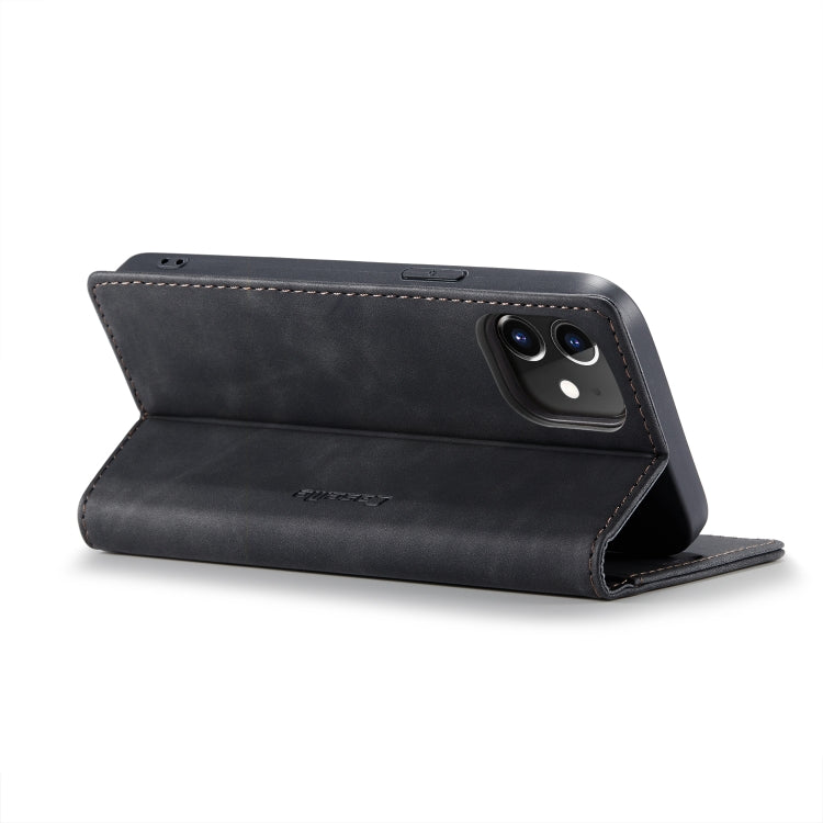 For iPhone 12 / 12 Pro CaseMe-013 Multifunctional Retro Frosted Horizontal Flip Leather Case with Card Slot & Holder & Wallet(Black) - iPhone 12 / 12 Pro Cases by CaseMe | Online Shopping South Africa | PMC Jewellery | Buy Now Pay Later Mobicred