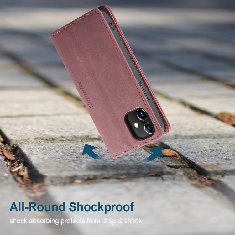 For iPhone 12 mini CaseMe-013 Multifunctional Retro Frosted Horizontal Flip Leather Case with Card Slot & Holder & Wallet(Wine Red) - free shipping - PMC Jewellery - Order now!