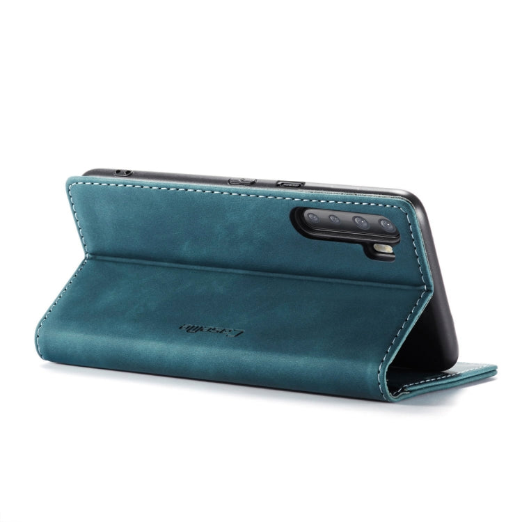 For OnePlus Nord CaseMe-013 Multifunctional Retro Frosted Horizontal Flip Leather Case with Card Slot & Holder & Wallet(Blue) - OnePlus Cases by CaseMe | Online Shopping South Africa | PMC Jewellery | Buy Now Pay Later Mobicred