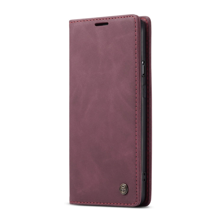 For OnePlus Nord CaseMe-013 Multifunctional Retro Frosted Horizontal Flip Leather Case with Card Slot & Holder & Wallet(Wine Red) - OnePlus Cases by CaseMe | Online Shopping South Africa | PMC TechLife | Buy Now Pay Later Mobicred