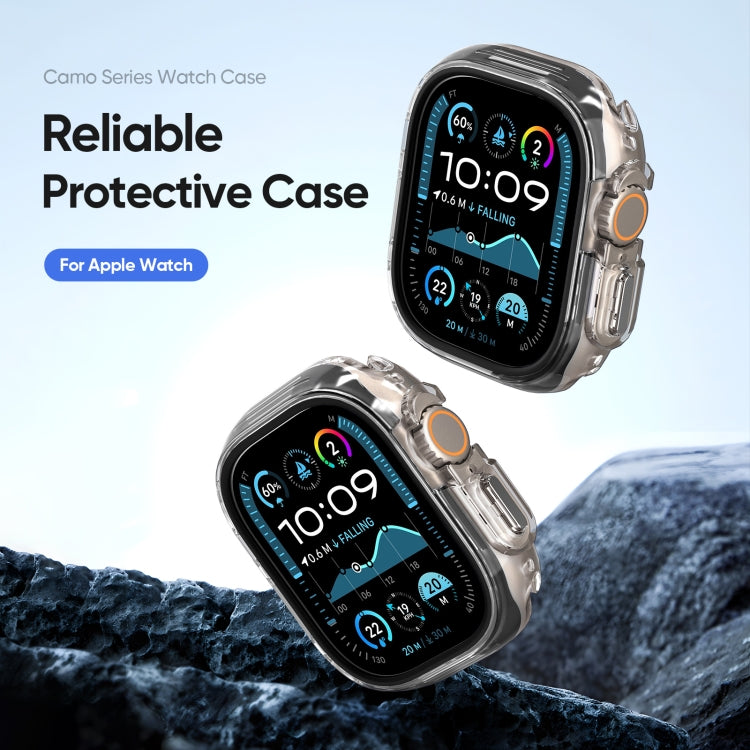 For Apple Watch Ultra 1 / 2 49mm DUX DUCIS Camo Series TPU Hybrid PC Watch Protective Case(Black) - free shipping - PMc TechLife - Order now!