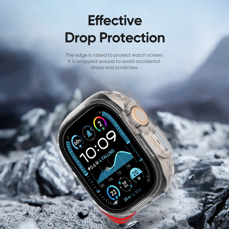 For Apple Watch Ultra 1 / 2 49mm DUX DUCIS Camo Series TPU Hybrid PC Watch Protective Case(Black) - free shipping - PMc TechLife - Order now!