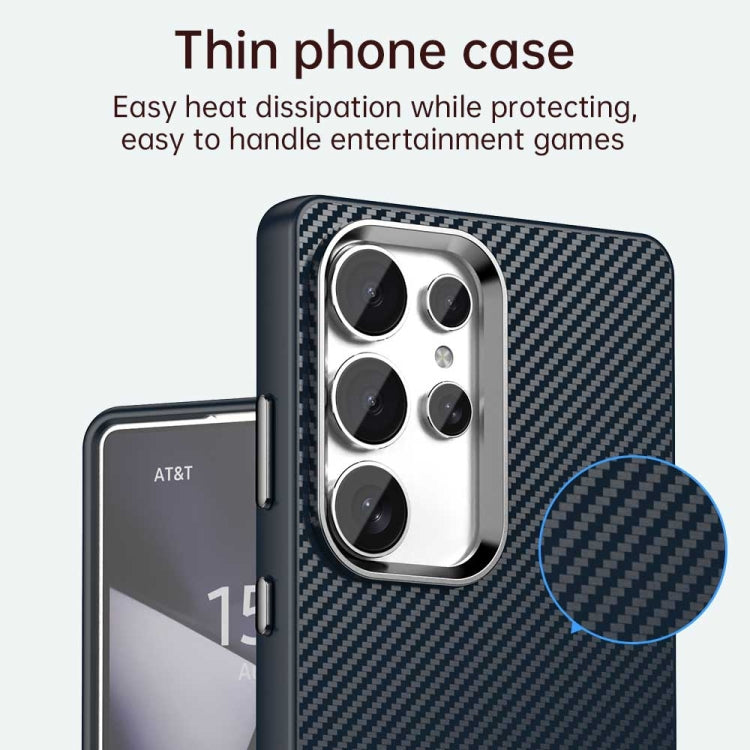 For Samsung Galaxy S25 Ultra 5G Carbon Fiber Series IMD Phone Case(Blue) - Galaxy S25 Ultra 5G Cases by PMC Jewellery | Online Shopping South Africa | PMC Jewellery | Buy Now Pay Later Mobicred