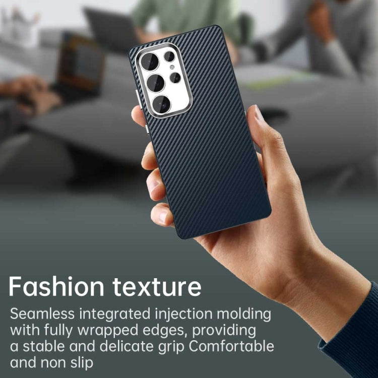 For Samsung Galaxy S25 Ultra 5G Carbon Fiber Series IMD Phone Case(Blue) - Galaxy S25 Ultra 5G Cases by PMC Jewellery | Online Shopping South Africa | PMC Jewellery | Buy Now Pay Later Mobicred