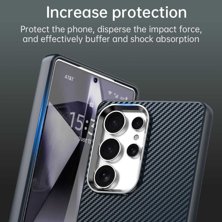 For Samsung Galaxy S25 Ultra 5G Carbon Fiber Series IMD Phone Case(Blue) - Galaxy S25 Ultra 5G Cases by PMC Jewellery | Online Shopping South Africa | PMC Jewellery | Buy Now Pay Later Mobicred