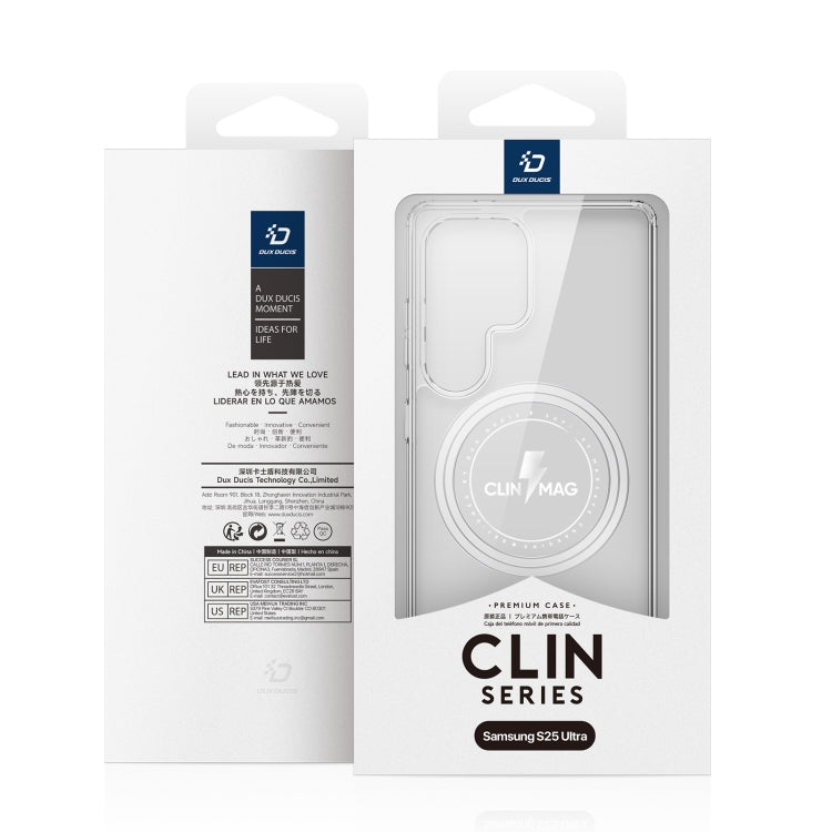 For Samsung Galaxy S25 Ultra 5G DUX DUCIS Clin Mag Series Magsafe TPU Phone Case(Transparent) - Galaxy S25 Ultra 5G Cases by DUX DUCIS | Online Shopping South Africa | PMC Jewellery | Buy Now Pay Later Mobicred