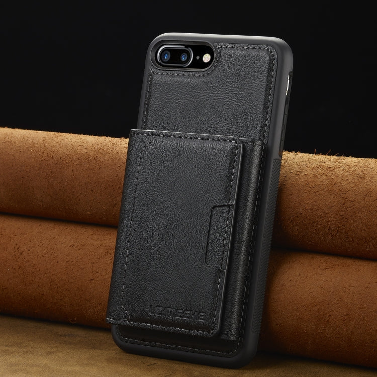 For iPhone 16e LC.IMEEKE L5 Series Detachable RFID Card Bag Magsafe Phone Case(Black) - iPhone 16e Cases by LC.IMEEKE | Online Shopping South Africa | PMC TechLife | Buy Now Pay Later Mobicred