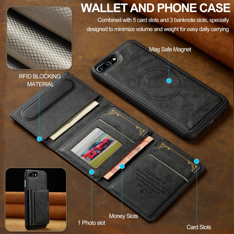 For iPhone 16e LC.IMEEKE L5 Series Detachable RFID Card Bag Magsafe Phone Case(Black) - iPhone 16e Cases by LC.IMEEKE | Online Shopping South Africa | PMC TechLife | Buy Now Pay Later Mobicred