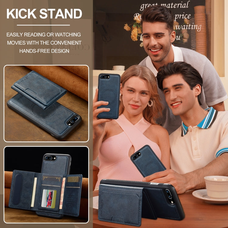 For iPhone 16e LC.IMEEKE L5 Series Detachable RFID Card Bag Magsafe Phone Case(Blue) - iPhone 16e Cases by LC.IMEEKE | Online Shopping South Africa | PMC TechLife | Buy Now Pay Later Mobicred