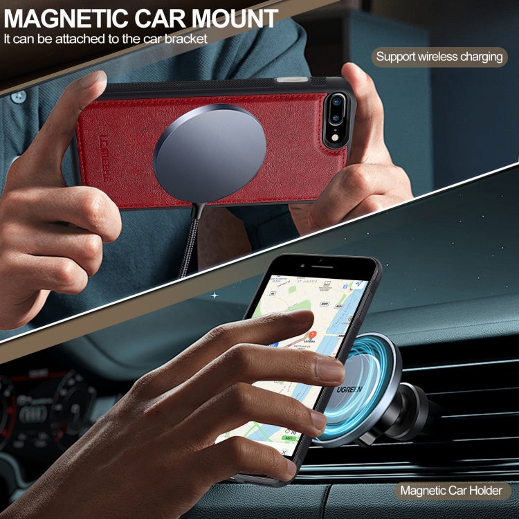 For iPhone 16e LC.IMEEKE L5 Series Detachable RFID Card Bag Magsafe Phone Case(Red) - iPhone 16e Cases by LC.IMEEKE | Online Shopping South Africa | PMC TechLife | Buy Now Pay Later Mobicred