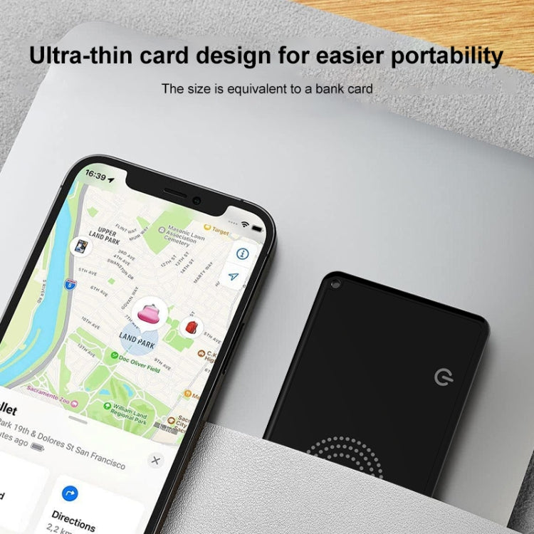 F5 Ultra-thin Card Type Location Tracker Anti-lost Device(Black) - Personal Tracker by PMC Jewellery | Online Shopping South Africa | PMC Jewellery | Buy Now Pay Later Mobicred