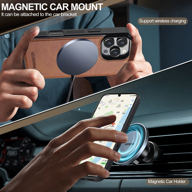 For iPhone 16 Pro LC.IMEEKE Magsafe Phone Case(Brown) - free shipping - PMC Jewellery - Order now!