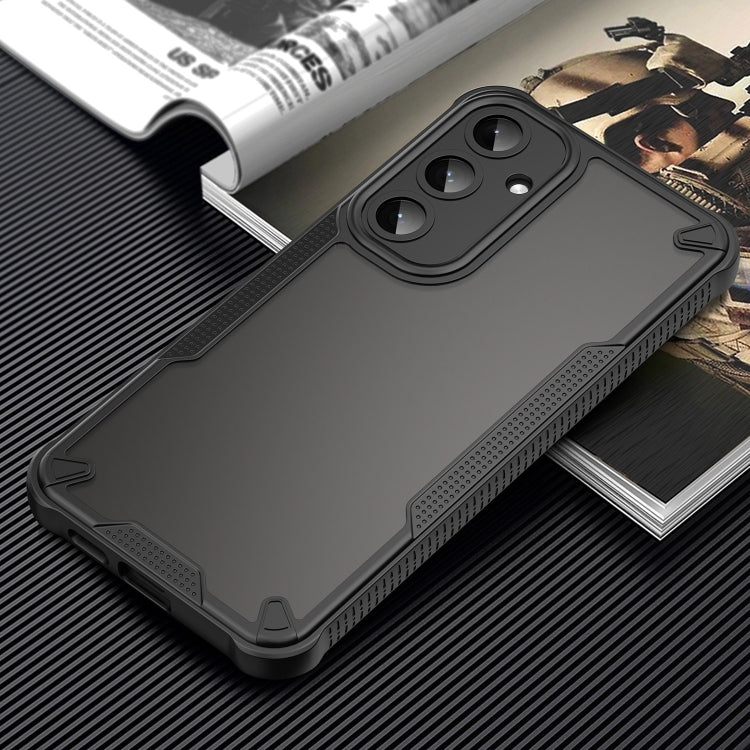 For Samsung Galaxy S25+ 5G Armor Glaze PC Hybrid TPU Phone Case(Black) - free shipping - PMC Jewellery - Order now!