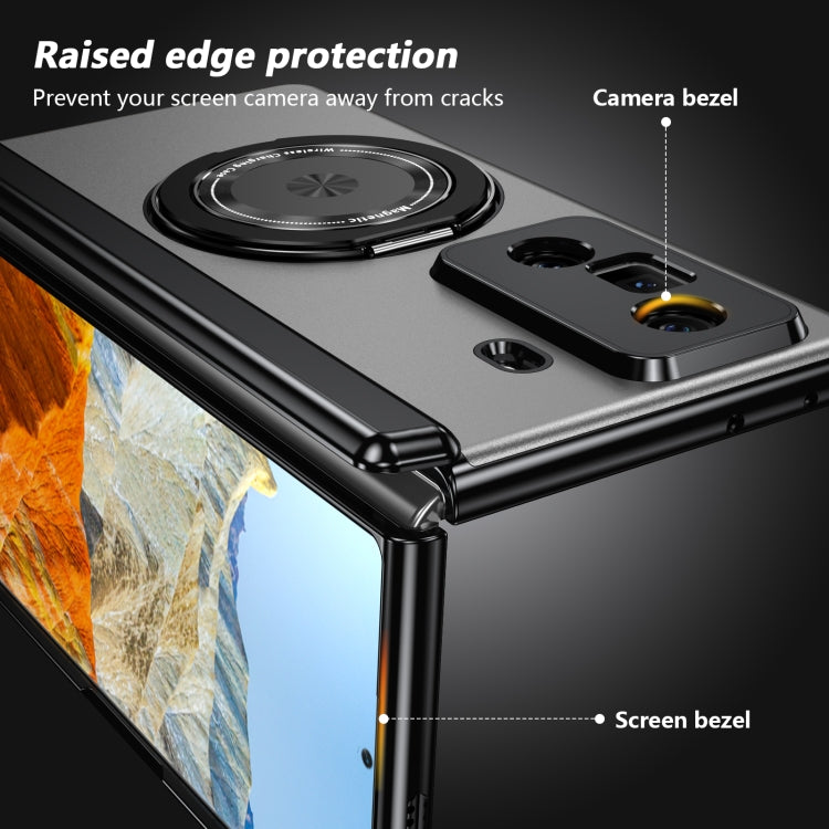For Honor Magic Vs3 Gold Medal Rotating Folding Series Ring Holder Phone Case(Silver) - free shipping - PMC TechLife - Order now!