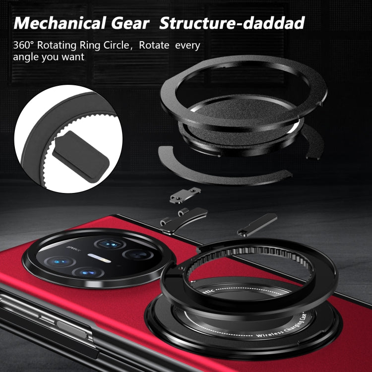 For Huawei Mate X5 Gold Medal Rotating Folding Series Ring Holder Phone Case(Red) - free shipping - PMC TechLife - Order now!