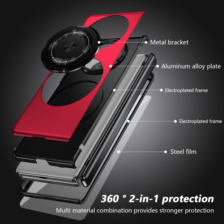 For Huawei Mate X5 Gold Medal Rotating Folding Series Ring Holder Phone Case(Red) - free shipping - PMC TechLife - Order now!