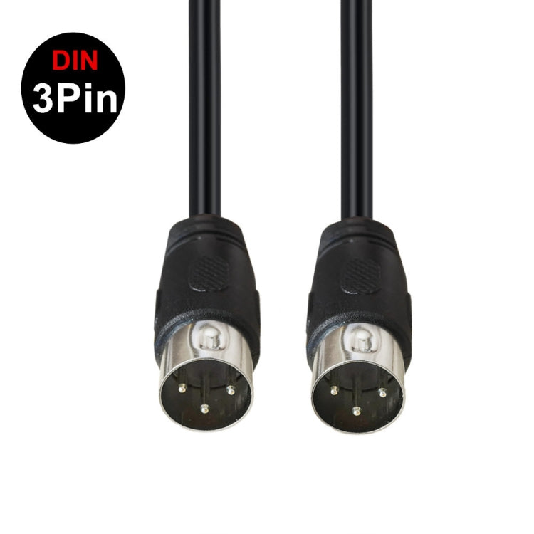 DIN Male to Male 3 Pin Signal Transmission for TV, DVD Player Adapter Cable, Length:5m(Black) - Microphone Audio Cable & Connector by PMC TechLife | Online Shopping South Africa | PMC TechLife | Buy Now Pay Later Mobicred