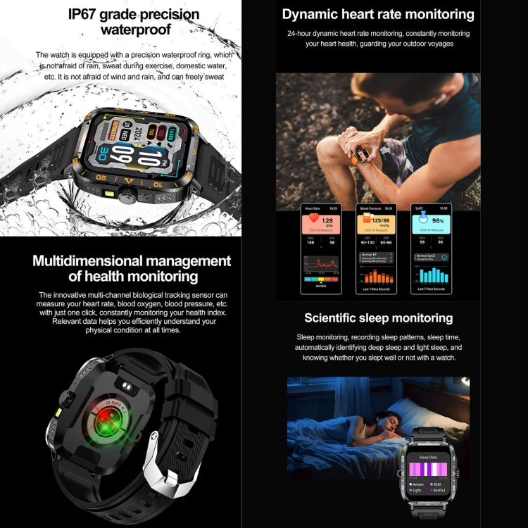 ZW59 1.95 inch BT Call Sports Smart Watch, Blood Oxygen / Heart Rate / Remote Photography(Black) - Smart Wristbands by PMC TechLife | Online Shopping South Africa | PMC TechLife | Buy Now Pay Later Mobicred