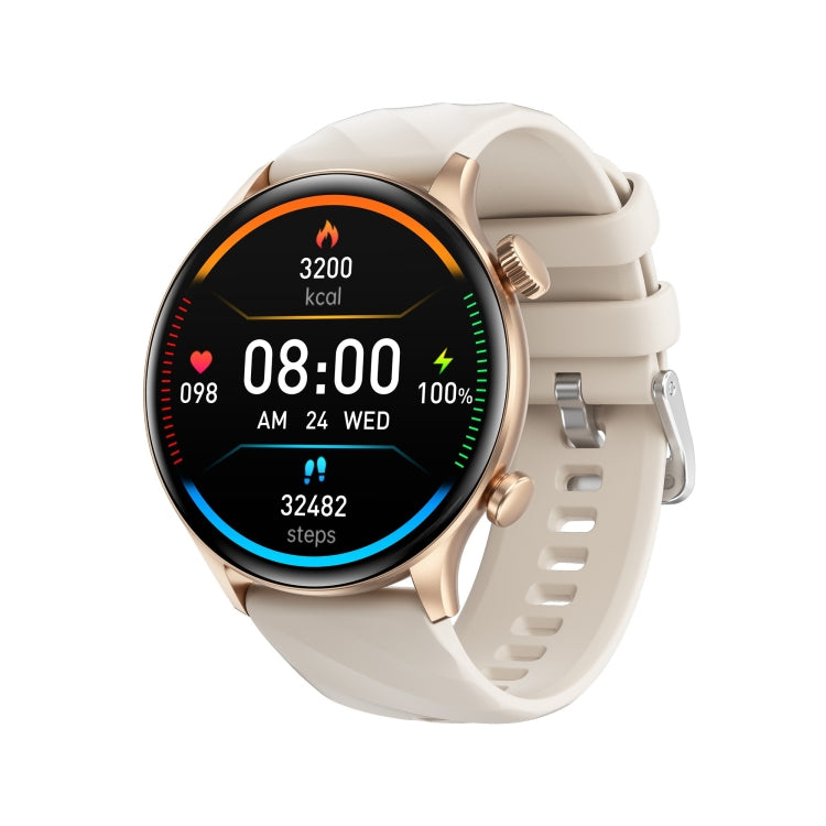 ZW63 1.39 inch Round Screen Smart Watch, Heart Rate / Blood Pressure / Blood Sugar / Blood Oxygen / Body Temperature / MET Test(Gold) - Smart Wristbands by PMC TechLife | Online Shopping South Africa | PMC TechLife | Buy Now Pay Later Mobicred
