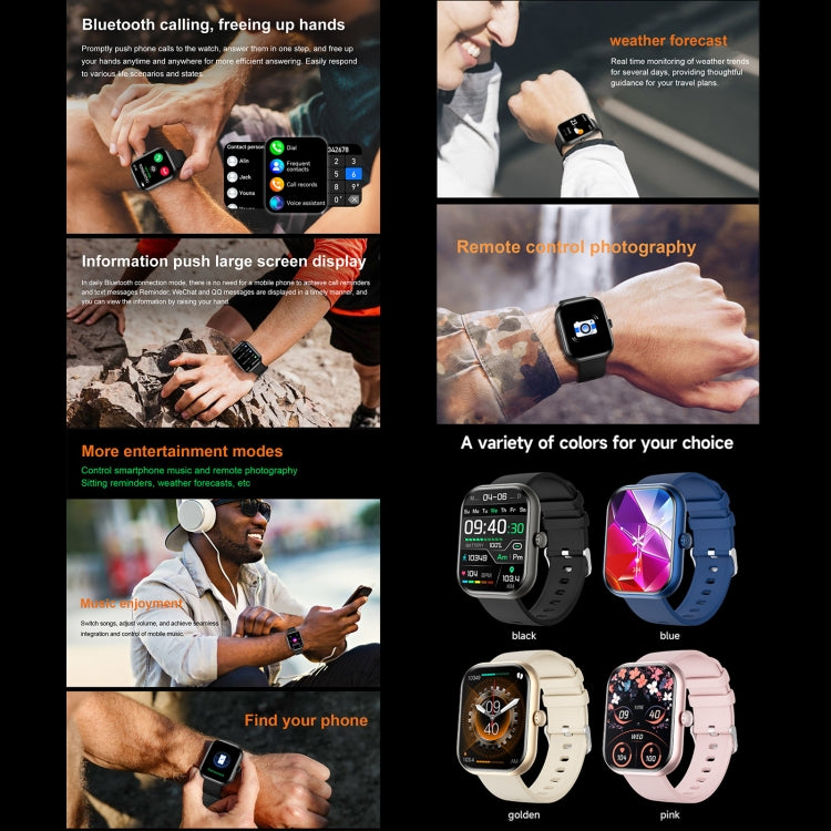 ZW65 2.01 inch Fitness Smart Watch, Blood Oxygen / Blood Pressure / Heart Rate(Pink) - Smart Wristbands by PMC TechLife | Online Shopping South Africa | PMC TechLife | Buy Now Pay Later Mobicred