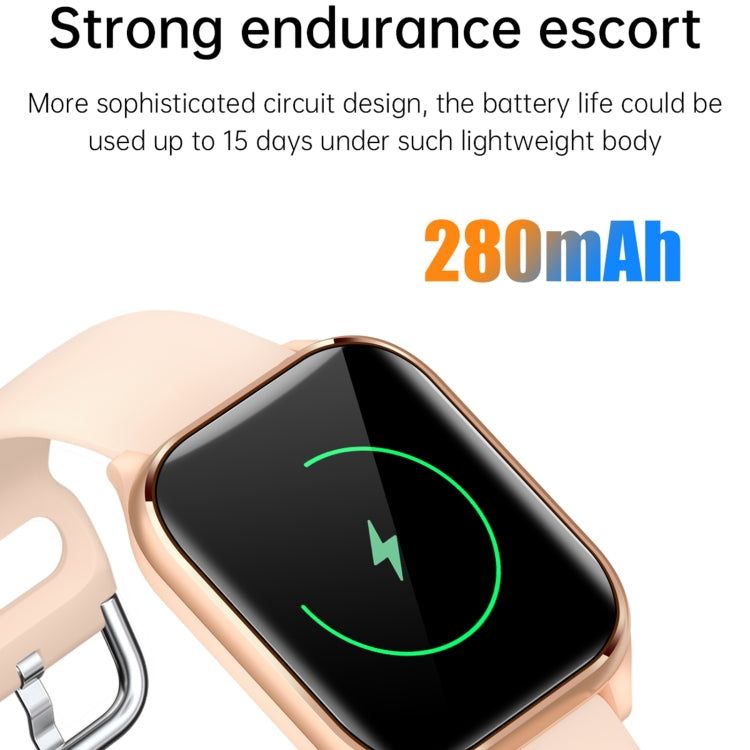 KT73S 1.85 inch Square Screen BT Call Smart Watch, Heart Rate / Blood Pressure / Blood Oxygen / Female Health / Sleep Monitoring(Purple) - free shipping - PMC TechLife - Order now!