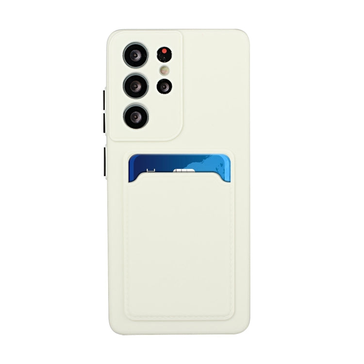 For Samsung Galaxy S25 Ultra 5G Card Slot Design Shockproof TPU Phone Case(White) - Galaxy S25 Ultra 5G Cases by PMC TechLife | Online Shopping South Africa | PMC TechLife | Buy Now Pay Later Mobicred