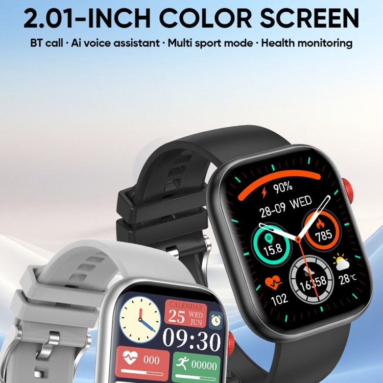 LC88 2 inch Square Screen BT Call Smart Watch, Heart Rate / Blood Pressure / Blood Oxygen / Sleep Monitoring(Black) - Smart Wristbands by PMC TechLife | Online Shopping South Africa | PMC TechLife | Buy Now Pay Later Mobicred