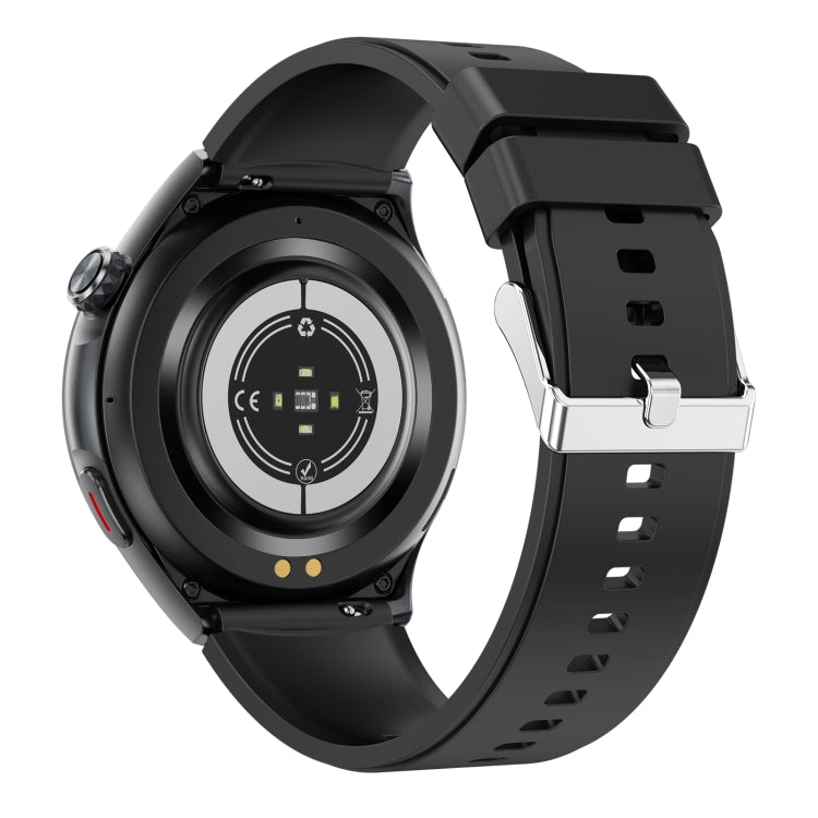T82 1.43 inch Round Screen BT Call Smart Watch, Heart Rate / Blood Pressure / Blood Oxygen / Sleep / Blood Sugar / HRV / Metope / SOS, Strap:Silicone Black - Smart Wristbands by PMC TechLife | Online Shopping South Africa | PMC TechLife | Buy Now Pay Later Mobicred