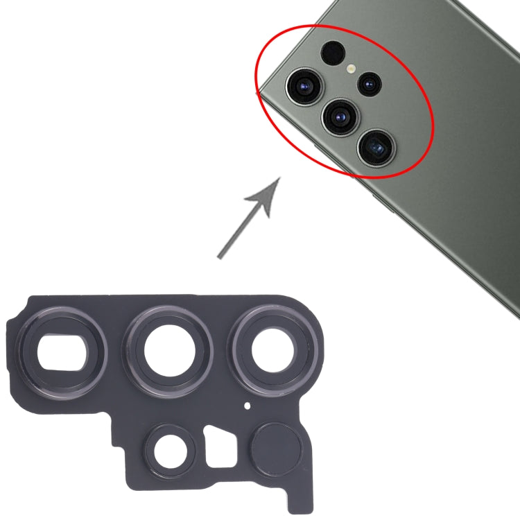For Samsung Galaxy S23 Ultra SM-S918B 10pcs Rear Camera Lens Cover(Black) - free shipping - PMc TechLife - Order now!