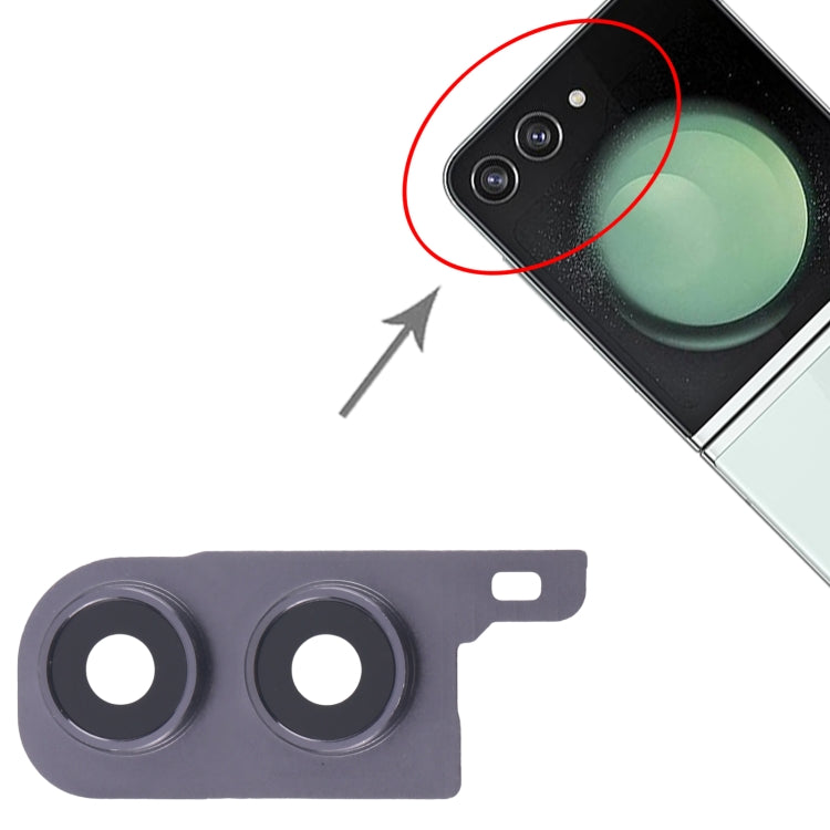 For Samsung Galaxy Z Flip5 SM-F731B 10pcs Rear Camera Lens Cover(Black) - free shipping - PMc TechLife - Order now!