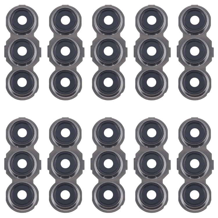 For Samsung Galaxy F55 SM-E556B 10pcs Rear Camera Lens Cover(Black) - Other Galaxy Parts by PMC TechLife | Online Shopping South Africa | PMC TechLife | Buy Now Pay Later Mobicred