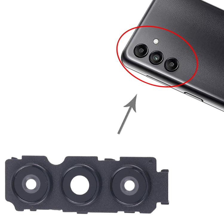For Samsung Galaxy A04s SM-A047F 10pcs Rear Camera Lens Cover(Black) - free shipping - PMc TechLife - Order now!