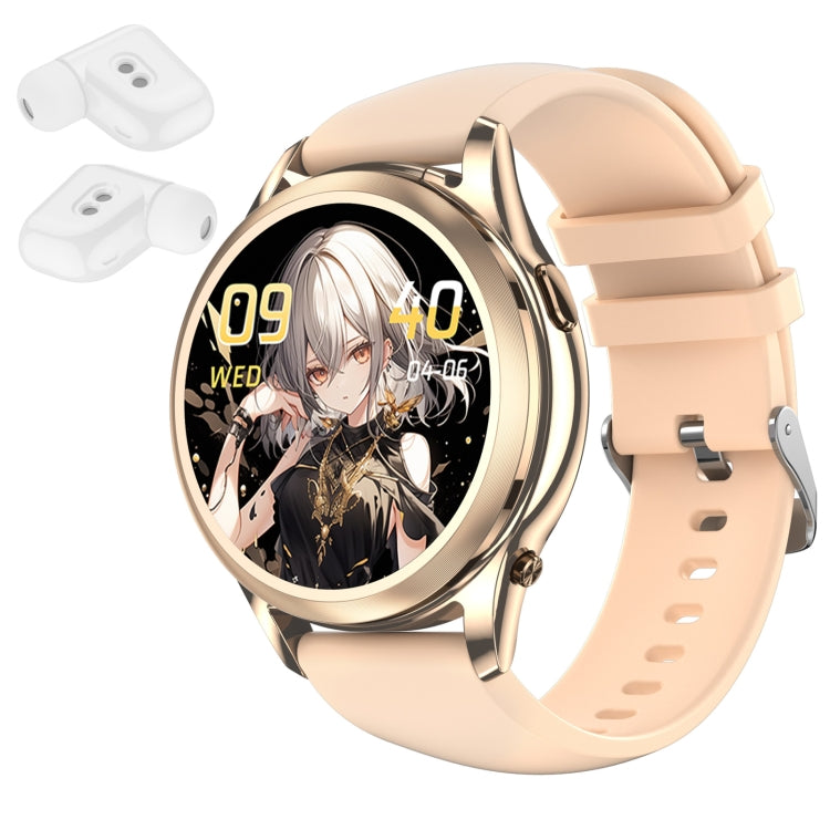 X17 mini 1.27 inch IP67 Waterproof 2 in 1 Bluetooth Earphone Smart Watch(Gold) - Smart Wristbands by PMC TechLife | Online Shopping South Africa | PMC TechLife | Buy Now Pay Later Mobicred