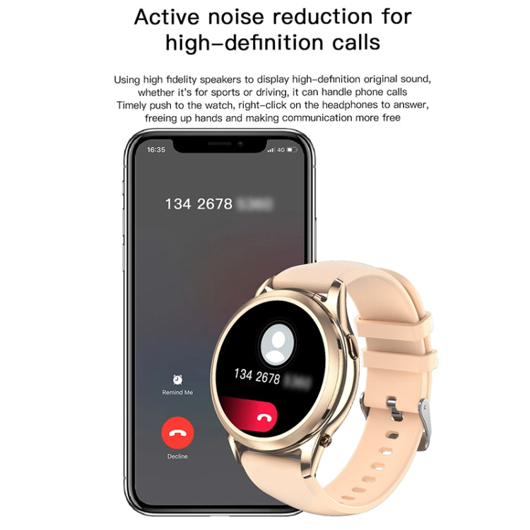 X17 mini 1.27 inch IP67 Waterproof 2 in 1 Bluetooth Earphone Smart Watch(Gold) - Smart Wristbands by PMC TechLife | Online Shopping South Africa | PMC TechLife | Buy Now Pay Later Mobicred