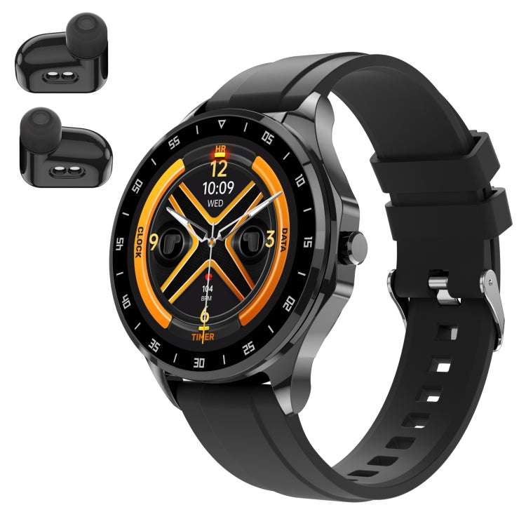 X20 1.43 inch IP67 Waterproof 2 in 1 Bluetooth Earphone Smart Watch(Black) - Smart Wristbands by PMC TechLife | Online Shopping South Africa | PMC TechLife | Buy Now Pay Later Mobicred