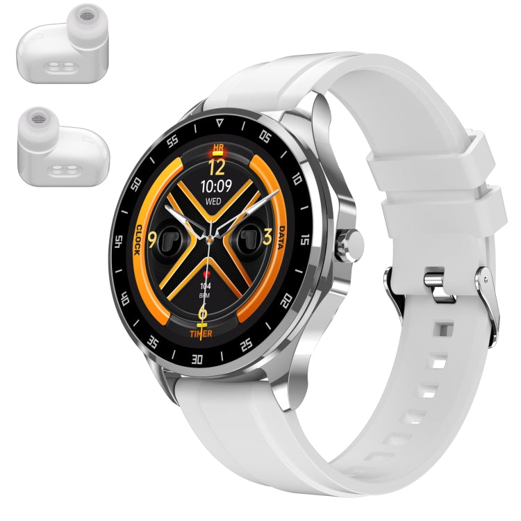 X20 1.43 inch IP67 Waterproof 2 in 1 Bluetooth Earphone Smart Watch(White) - Smart Wristbands by PMC TechLife | Online Shopping South Africa | PMC TechLife | Buy Now Pay Later Mobicred